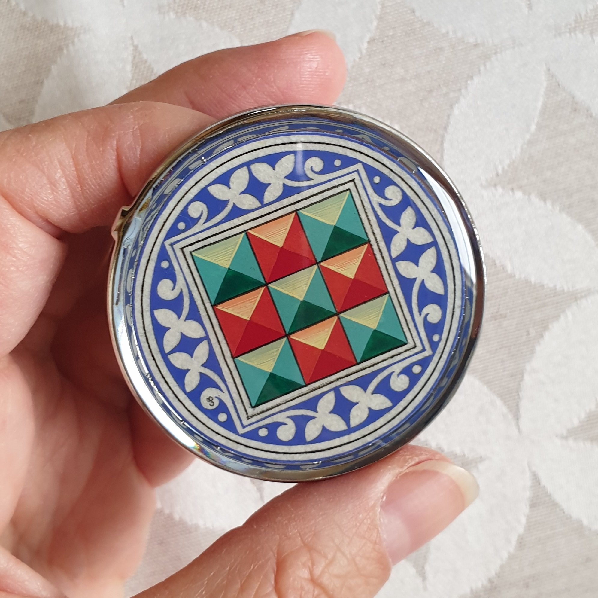 Bo&icirc;te pilulier petit enluminure Florence