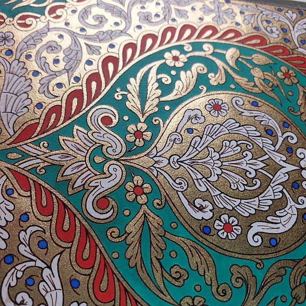 guld/gr&ouml;n/r&ouml;d/bl&aring; arabeska belysning