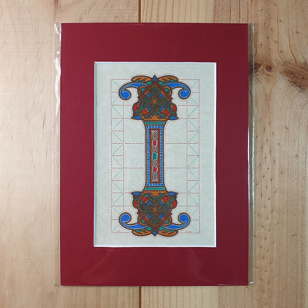 Illuminated letter I fransk-saxisk stil