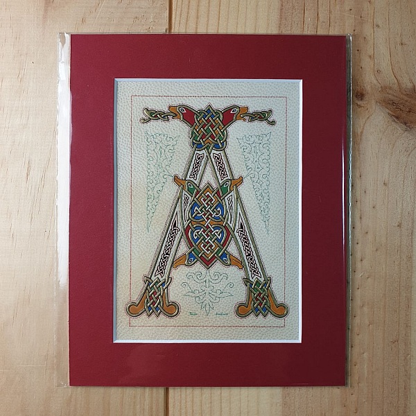 Bokstaven A i fransk-saxisk stil