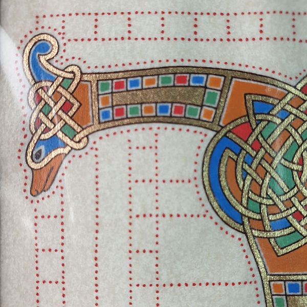 Bokstaven T i fransk-saxisk stil