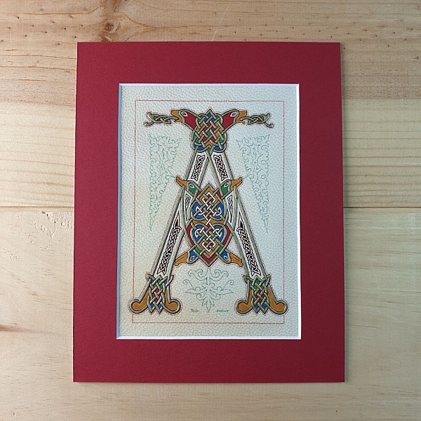 Bokstaven A i fransk-saxisk stil