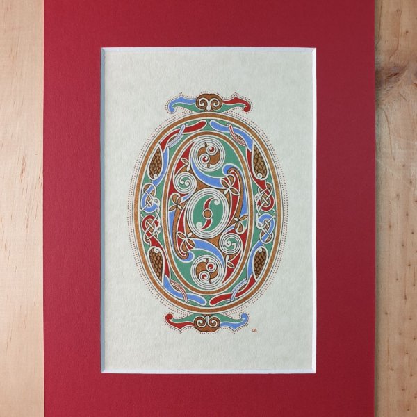 Upplyst bokstav O &ouml;-stil