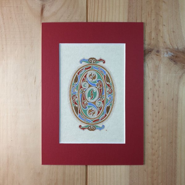 Upplyst bokstav O &ouml;-stil