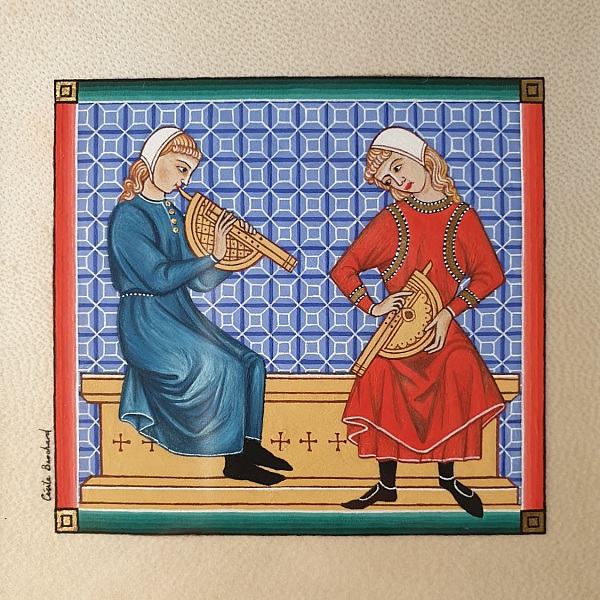 Upplyst miniatyr: Musiker