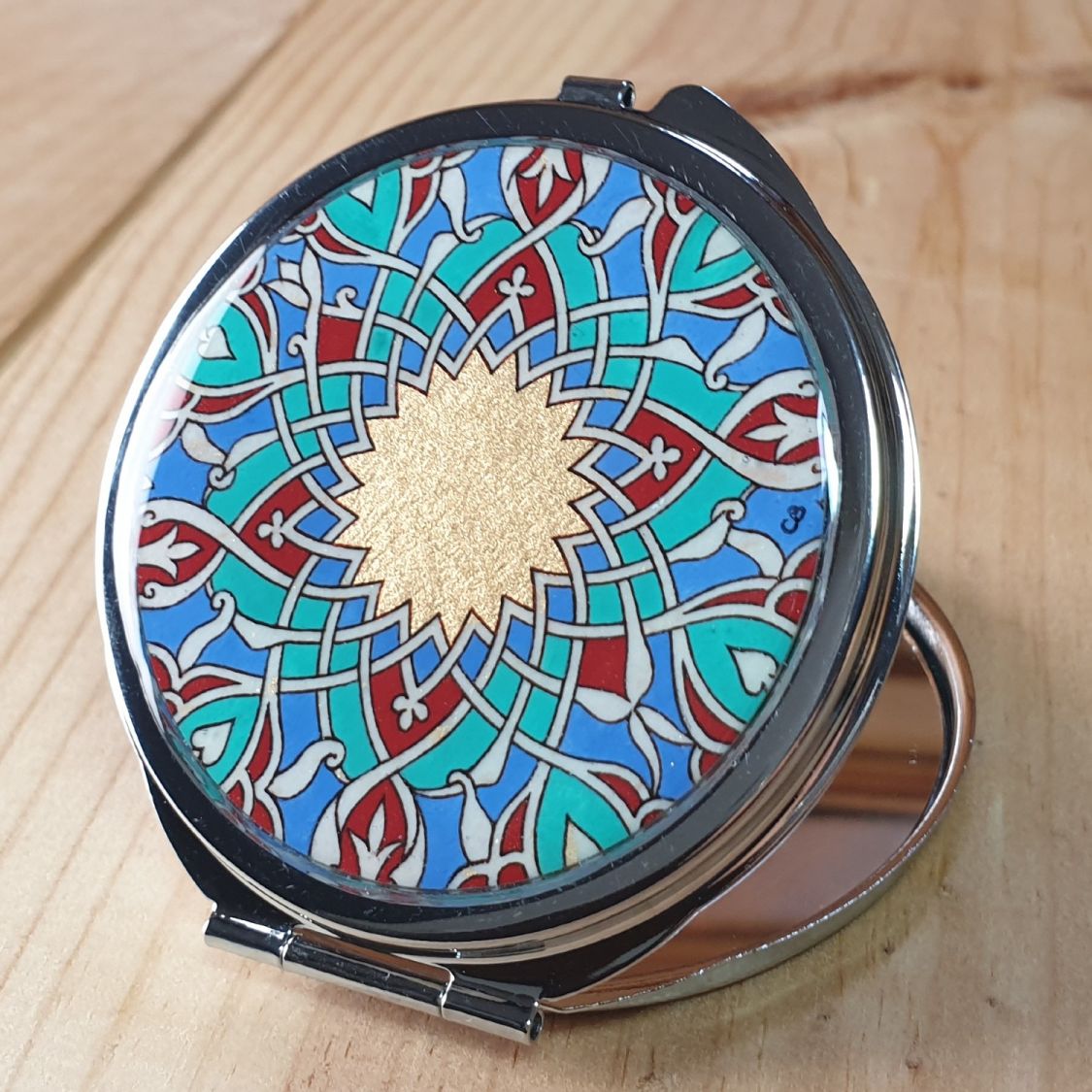Arabesque belyst väskspegel