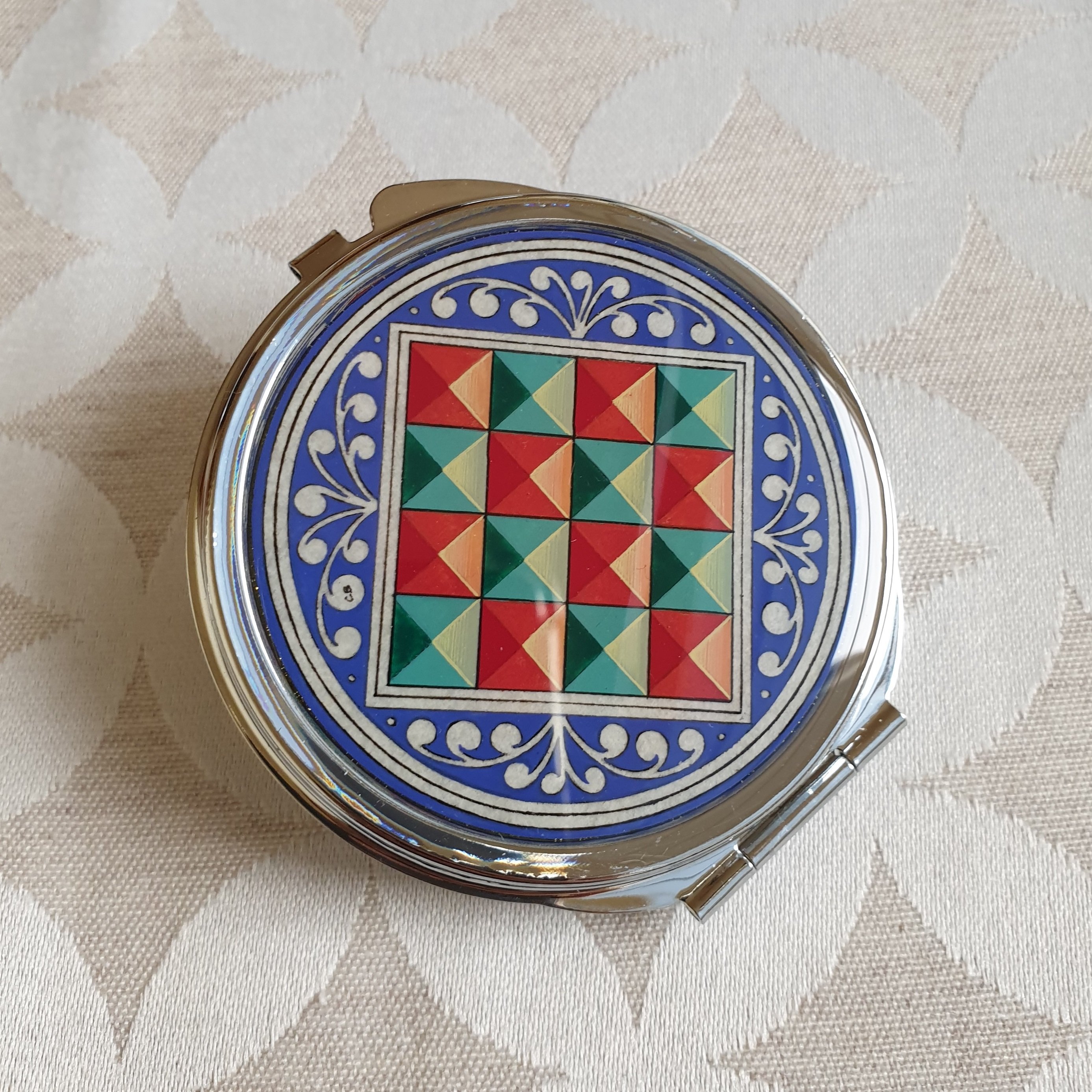 Miroir de sac enluminure Florence